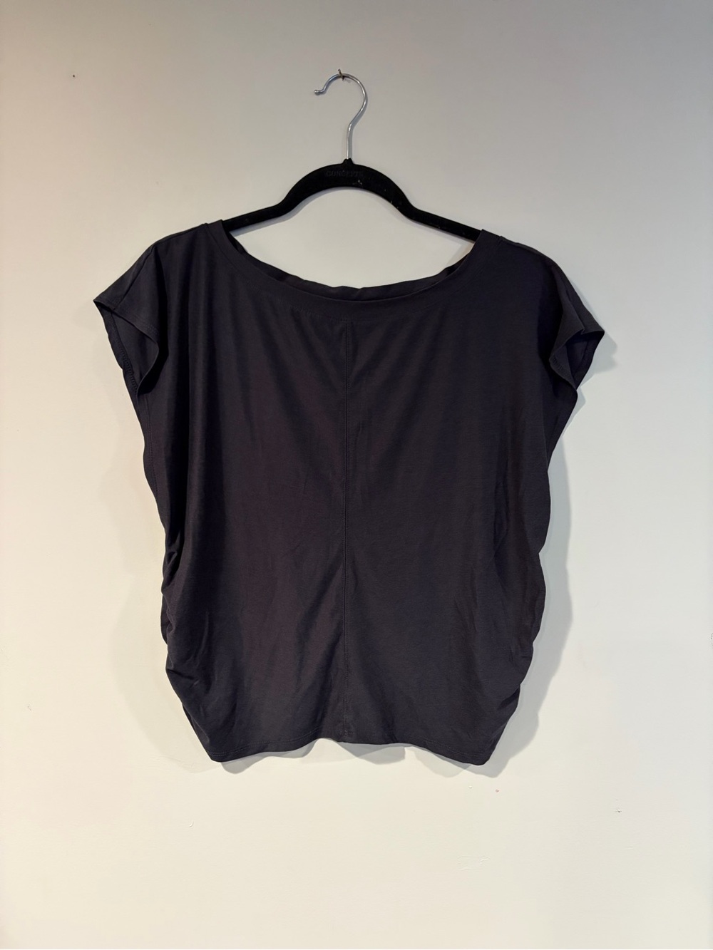 Old Navy Black Cap-Sleeve Relaxed Tee